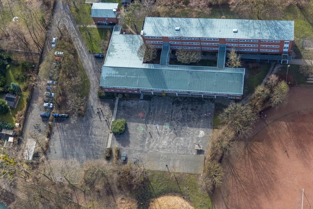 Luftbild Hamm - Schulgebäude der Maximilianschule in Hamm im Bundesland Nordrhein-Westfalen, Deutschland