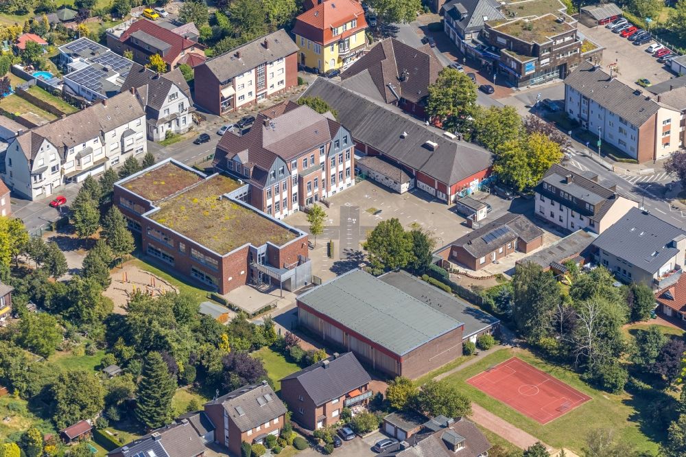 Luftbild Hamm - Schulgebäude der Overbergschule an der Overbergstraße im Ortsteil Bockum-Hövel in Hamm im Bundesland Nordrhein-Westfalen, Deutschland