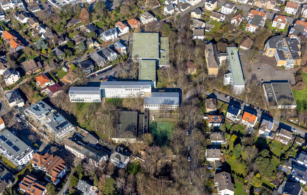 Luftbild Unna - Schulgebäude Peter-Weiss-Gesamtschule Unna in Unna im Bundesland Nordrhein-Westfalen, Deutschland