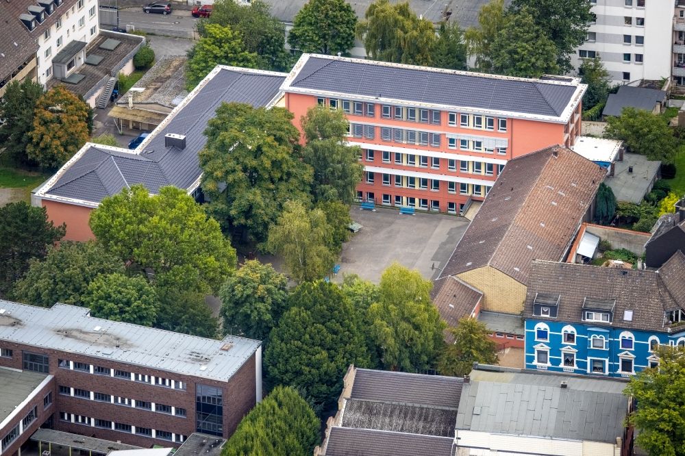 Luftbild Hagen - Schulgebäude der Realschule Haspe in Hagen im Bundesland Nordrhein-Westfalen, Deutschland