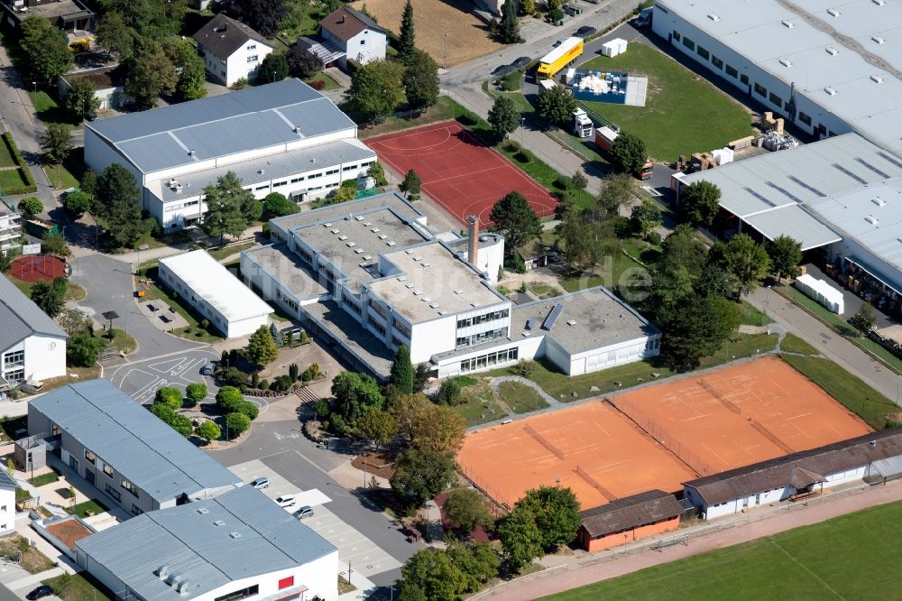 Luftbild Krautheim - Schulgebäude der Realschule Krautheim an der Schulstraße in Krautheim im Bundesland Baden-Württemberg, Deutschland