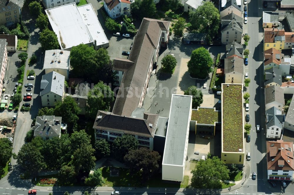 Luftbild Gießen - Schulgebäude der Ricarda-Huch-Schule in der Dammstraße in Gießen im Bundesland Hessen, Deutschland