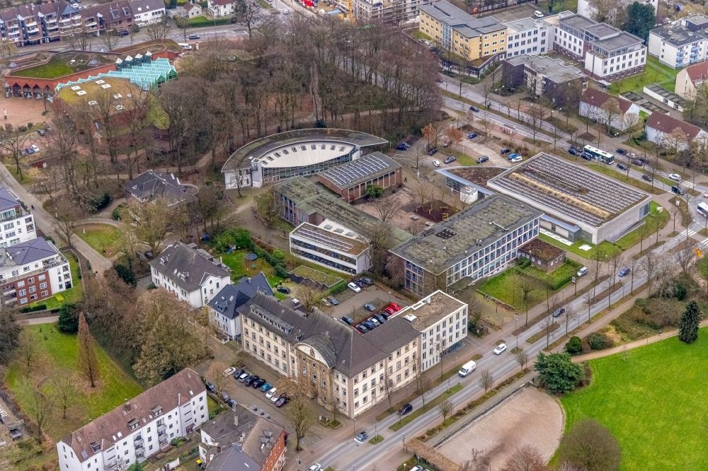Luftbild Gladbeck - Schulgebäude des Riesener-Gymnasiums in Gladbeck im Bundesland Nordrhein-Westfalen
