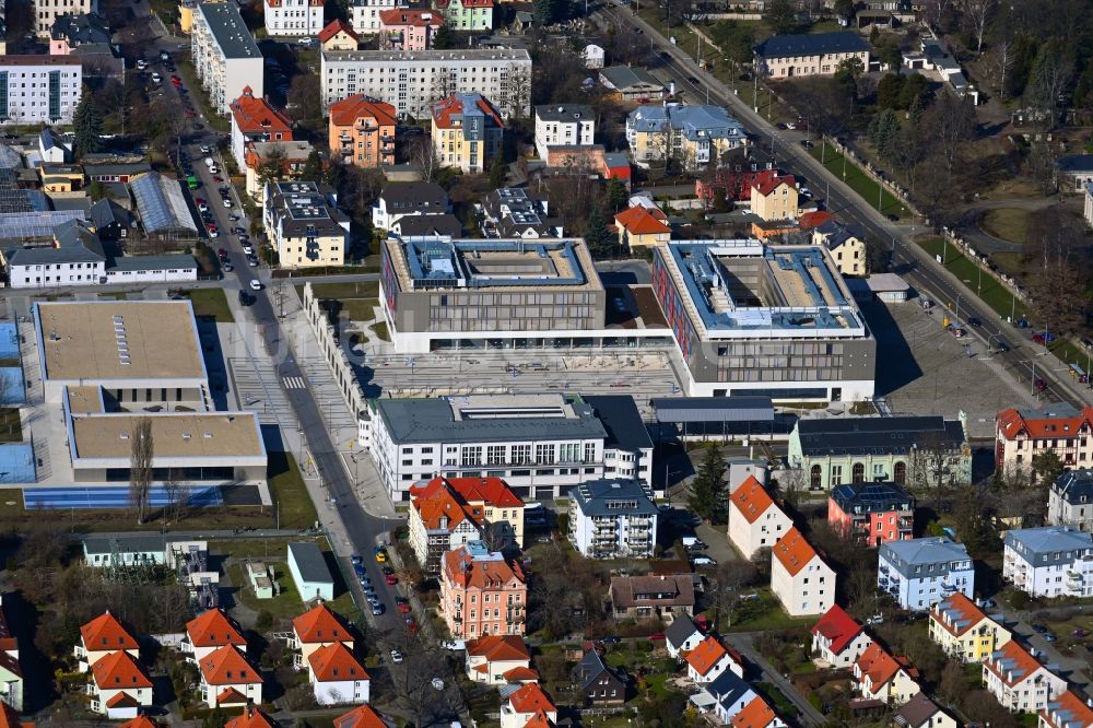 Luftbild Dresden - Schulgebäude Schulcampus Tolkewitz in Dresden im Bundesland Sachsen, Deutschland