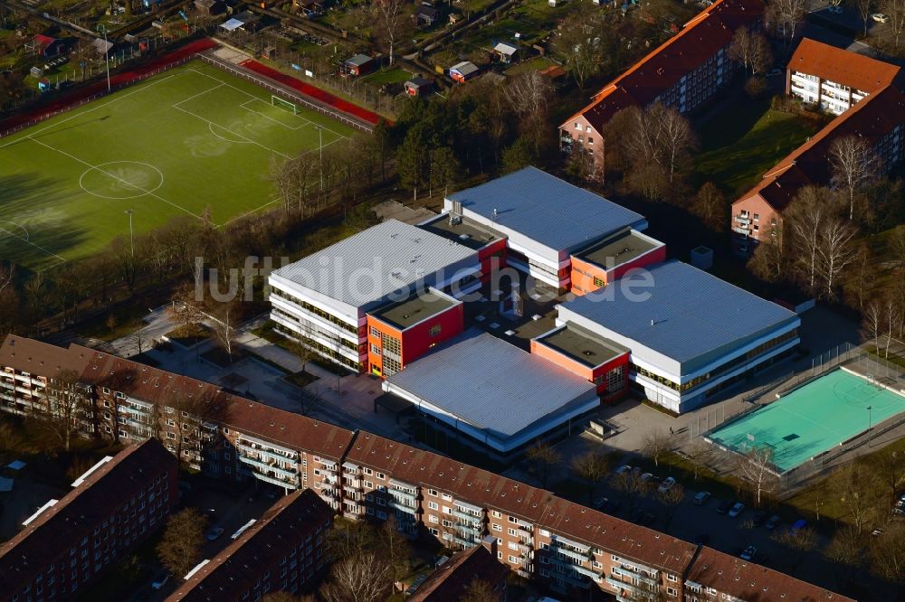 Luftbild Hamburg - Schulgebäude der Stadtteilschule Horn im Ortsteil Horn in Hamburg, Deutschland