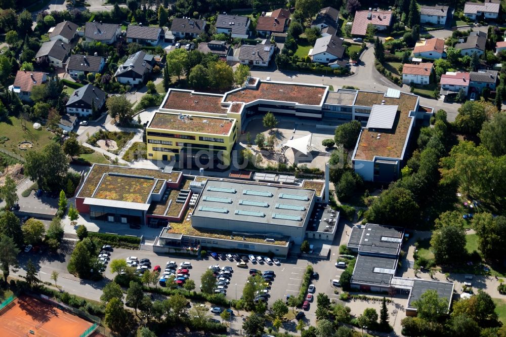 Luftaufnahme Untergruppenbach - Schulgebäude der Stettenfelsschule GMS/WRS in der Humboldtstraße in Untergruppenbach im Bundesland Baden-Württemberg, Deutschland