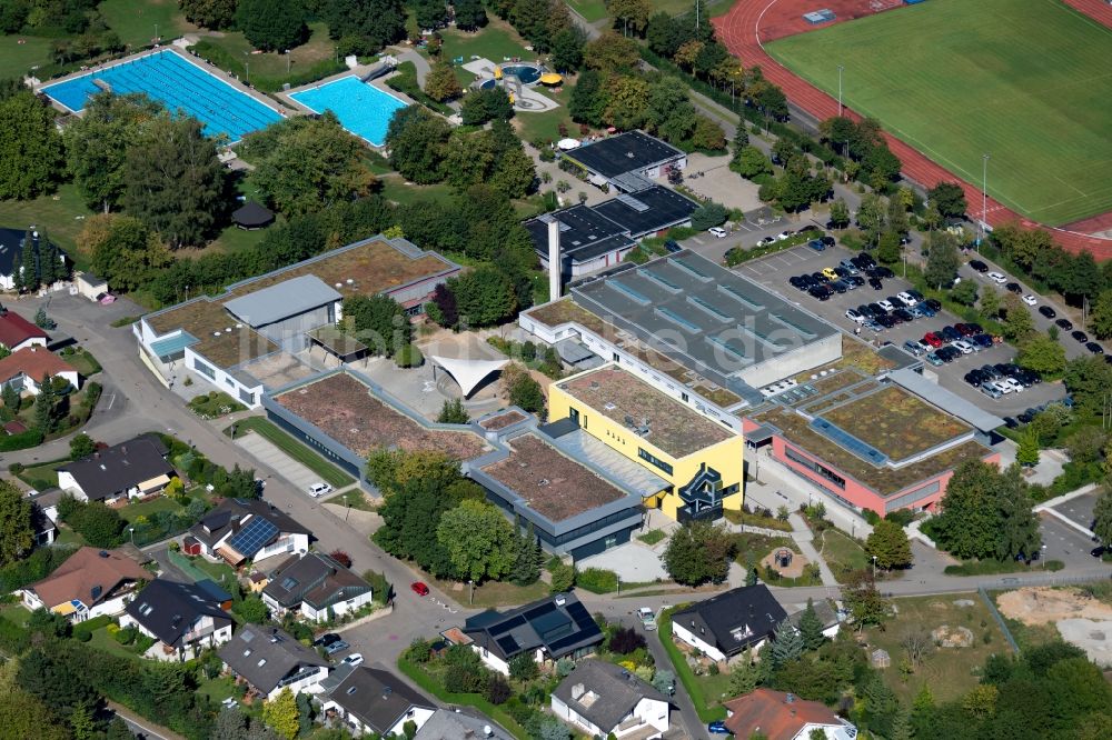 Luftbild Untergruppenbach - Schulgebäude der Stettenfelsschule GMS/WRS in der Humboldtstraße in Untergruppenbach im Bundesland Baden-Württemberg, Deutschland