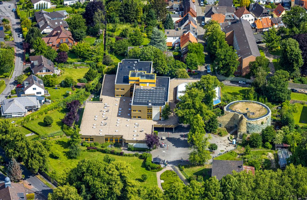 Werl aus der Vogelperspektive: Schulgebäude des Ursulinengymnasium Werl in Werl im Bundesland Nordrhein-Westfalen, Deutschland