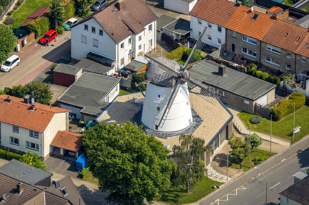 Luftbild Bönen - Schulgebäude der Volkshochschule Kamen-Bönen in Bönen im Bundesland Nordrhein-Westfalen, Deutschland