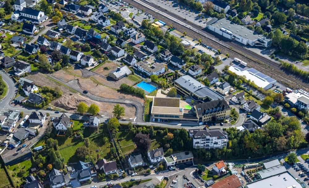 Luftbild Meschede - Schulgebäude der St. Walburga-Schule in Meschede im Bundesland Nordrhein-Westfalen, Deutschland