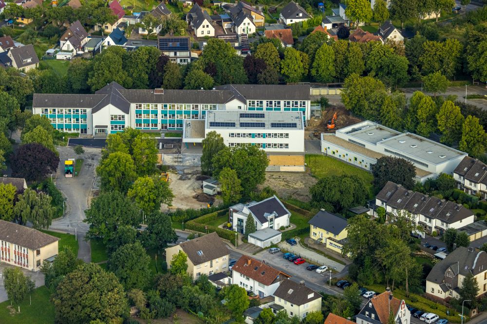 Luftbild Werl - Schulgebäude Walburgisschule in Werl im Bundesland Nordrhein-Westfalen, Deutschland