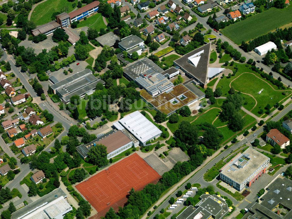 Mössingen von oben - Schulgelände mit Sportplatz in Mössingen im Bundesland Baden-Württemberg, Deutschland
