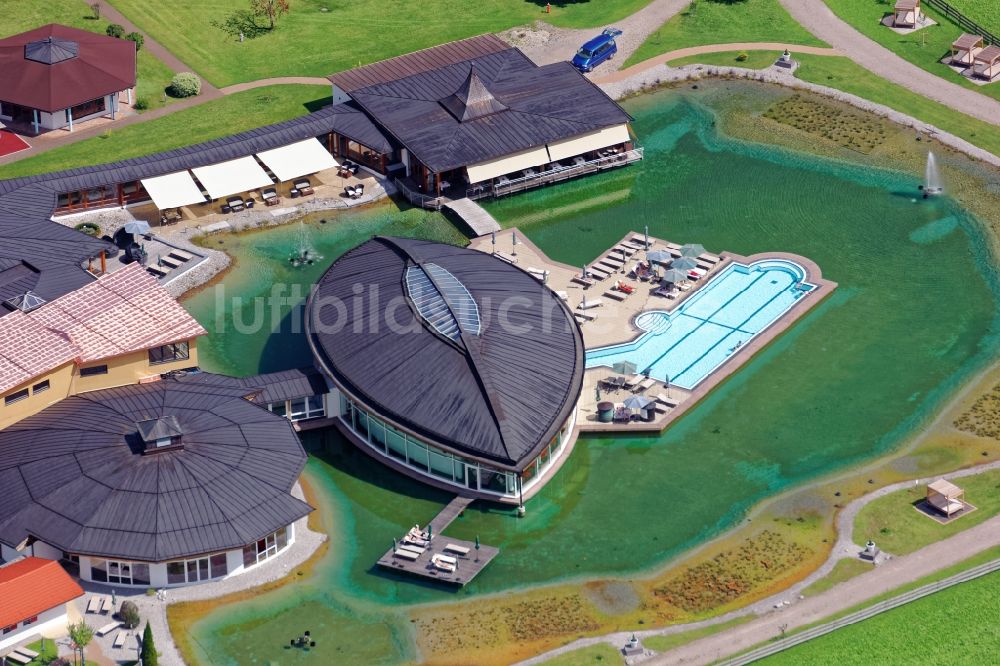 Luftbild Schwangau - Schwimmbad der Hotelanlage König-Ludwig in Schwangau im Bundesland Bayern