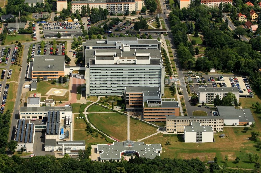 Luftaufnahme Nordhausen - Südharz Klinikum in Nordhausen im Bundesland Thüringen