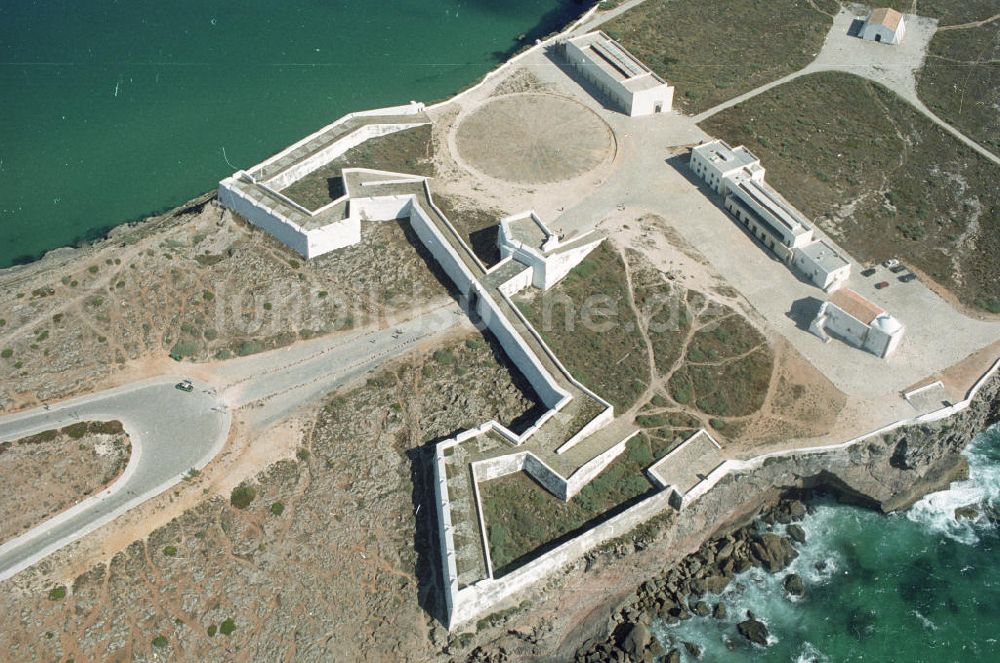 Luftaufnahme Sagres - Südwestspitze des europäischen Festlands - Cabo de São Vicente bei Sagres in Portugal