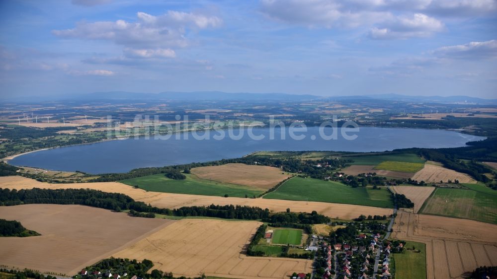 Luftbild Görlitz - See- Insel Berzdorfer See in Görlitz im Bundesland Sachsen, Deutschland