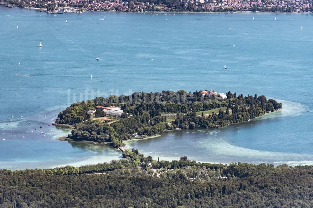 Luftbild Mainau - See-Insel Mainau im Bodensee in Konstanz im Bundesland Baden-Württemberg