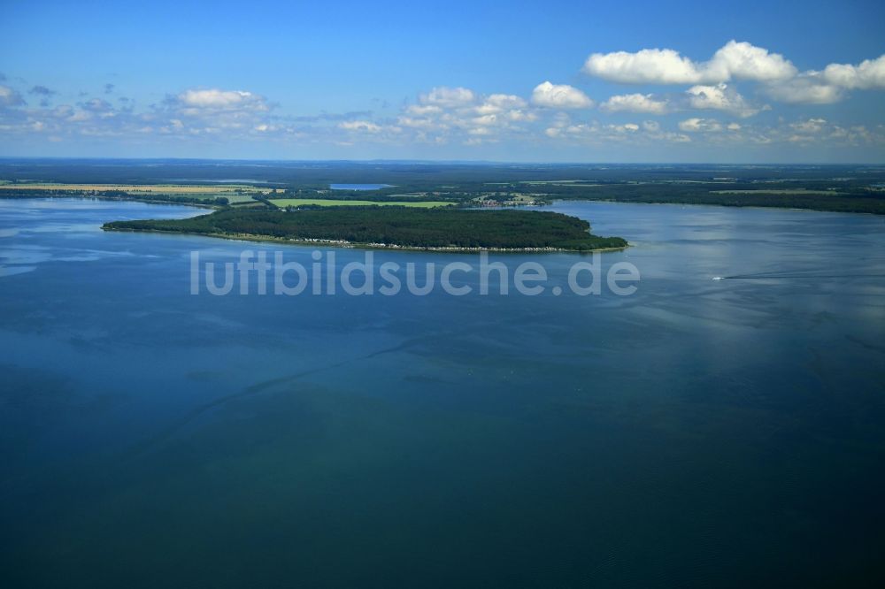 Luftbild Plau am See - See- Insel Plauer Werder in Plau am See im Bundesland Mecklenburg-Vorpommern, Deutschland