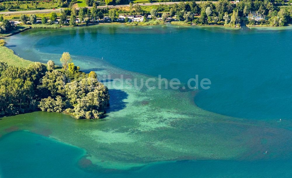 Luftbild Reichenau - See- Insel Reichenau im Bodensee im Bundesland Baden-Württemberg, Deutschland