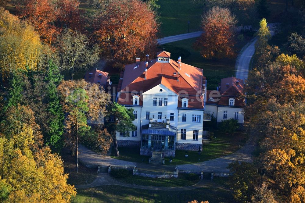 Luftaufnahme Löwenberger Land Liebenberg - Seehaus am Großen Lankesee im Löwenberger Land im Bundesland Brandenburg
