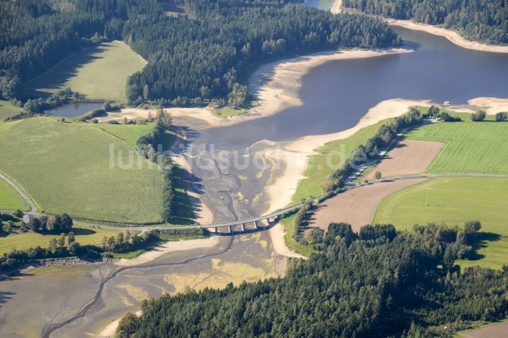 Luftaufnahme Plößberg - Seen- Kette und Uferbereiche