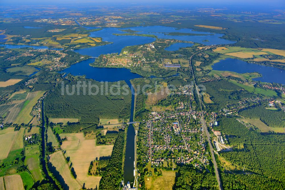 Luftbild Kirchmöser - Seen- Kette und Uferbereiche in Kirchmöser im Bundesland Brandenburg, Deutschland