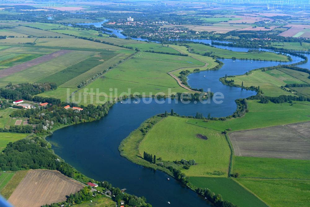 Luftbild Töplitz - Seen- Kette und Uferbereiche des Sees Havel in Töplitz im Bundesland Brandenburg, Deutschland