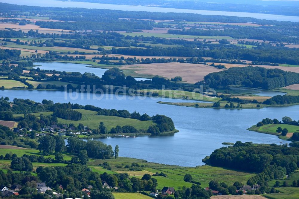 Luftbild Schaalby - Seen- Kette und Uferbereiche des Sees Schlei in Schaalby im Bundesland Schleswig-Holstein, Deutschland