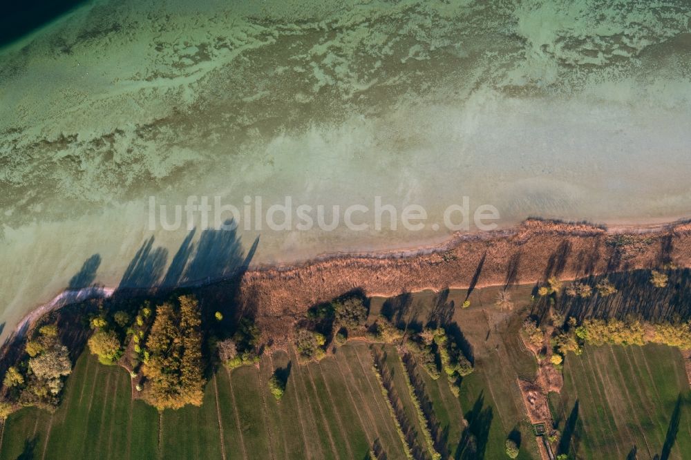 Steckborn aus der Vogelperspektive: Seen- Kette und Uferbereiche des Sees Untersee am Bodensee in Steckborn im Kanton Thurgau, Schweiz