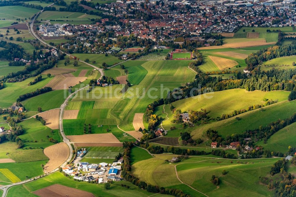 Luftbild Kirchzarten - Segelflug- Gelände auf dem Flugplatz Kirchzarten in Kirchzarten im Bundesland Baden-Württemberg, Deutschland