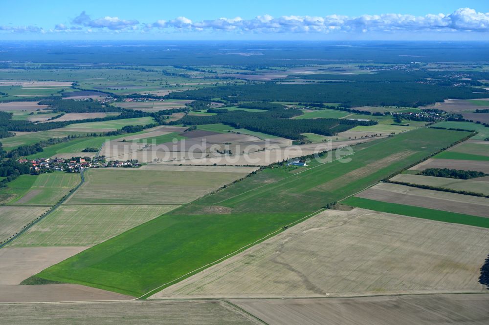 Luftbild Lüsse - Segelflug- Gelände auf dem Flugplatz in Lüsse im Bundesland Brandenburg, Deutschland