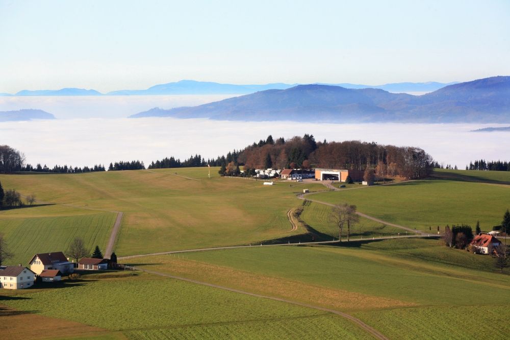 Rickenbach von oben - Segelfluggelände Hütten Hotzenwald in Rickenbach im Bundesland Baden-Württemberg