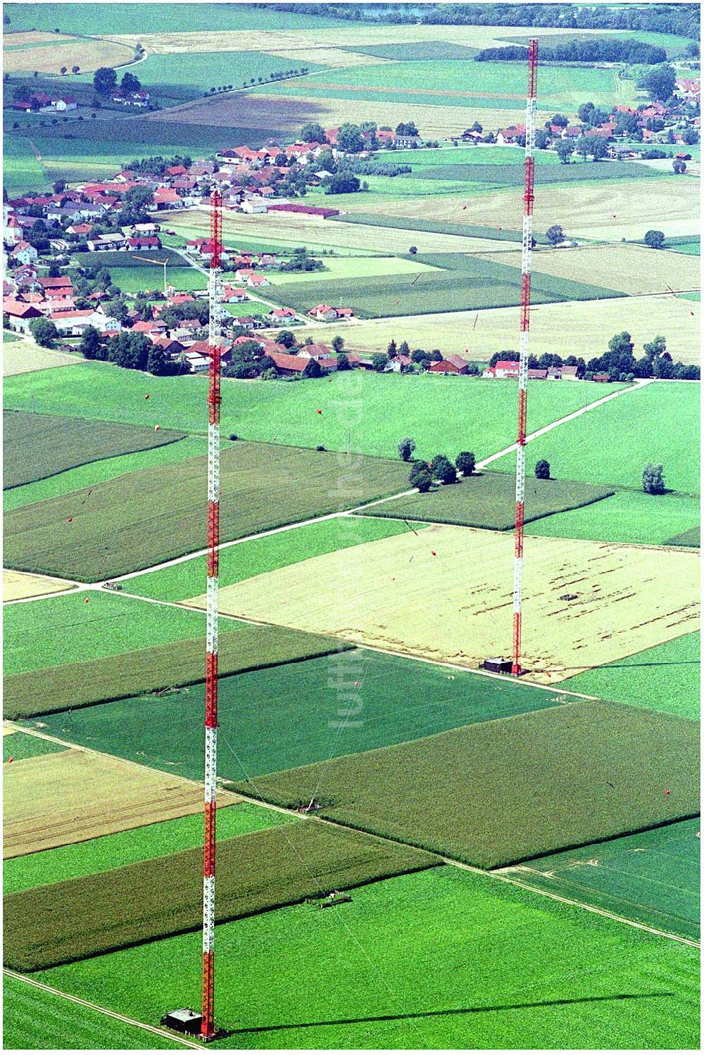 Luftbild Deggendorf - Sendemast östlich von Deggendorf