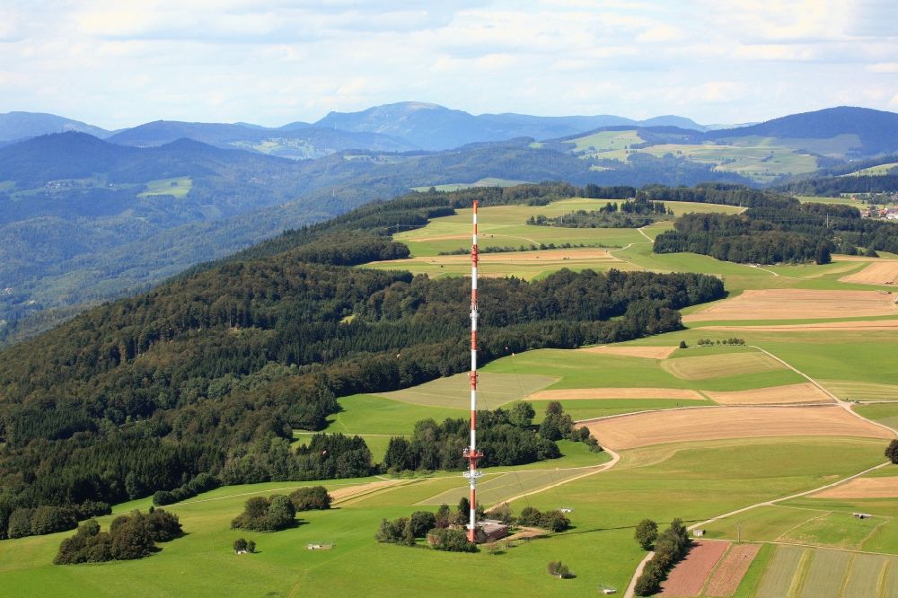 Luftbild Rickenbach - Sender Hochrhein auf dem Hotzenwald bei Rickenbach im Bundesland Baden-Württemberg
