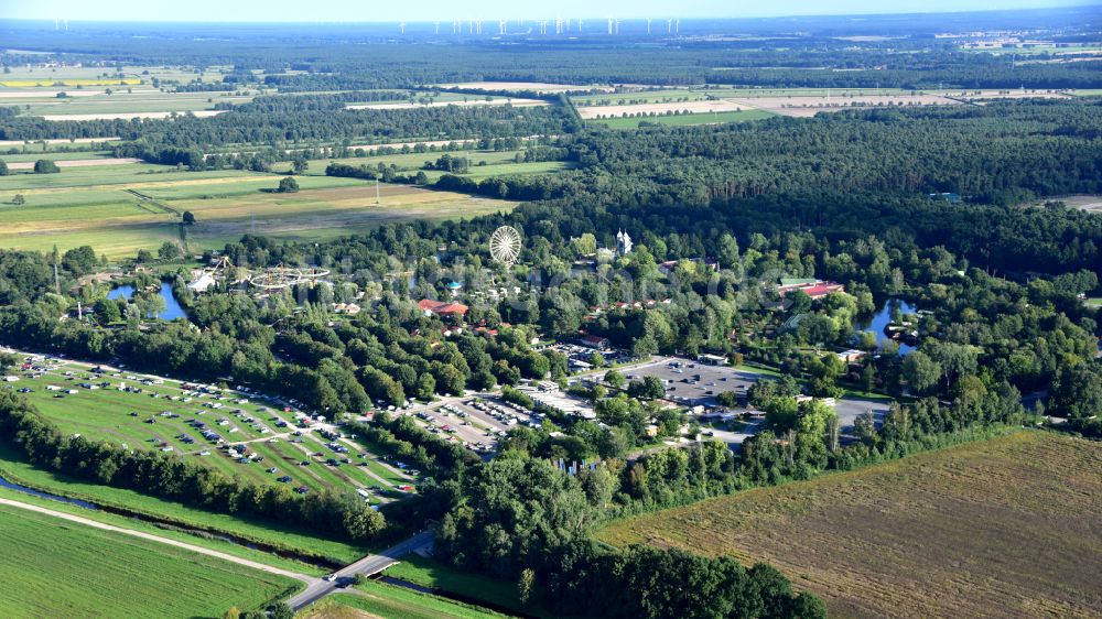 Luftaufnahme Hodenhagen - Serengeti Park in Hodenhagen im Bundesland Niedersachsen, Deutschland