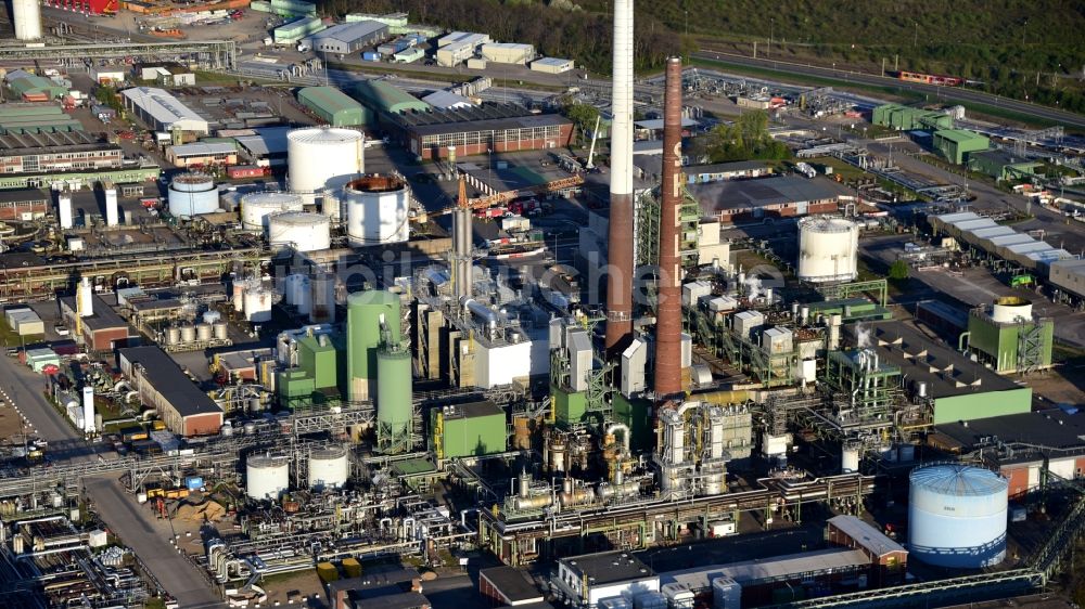 Luftaufnahme Köln - Shell Rheinland Raffinerie Nord in Godorf im Bundesland Nordrhein-Westfalen, Deutschland