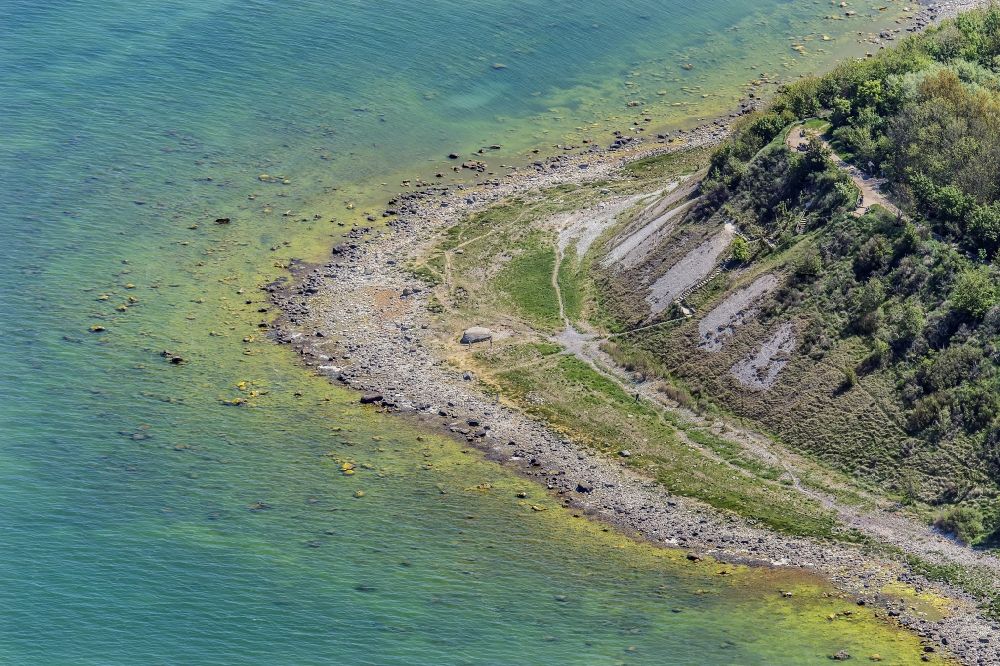 Luftaufnahme Putgarten - Siebenschneiderstein am Kap Arkona auf der Insel Rügen im Bundesland Mecklenburg-Vorpommern