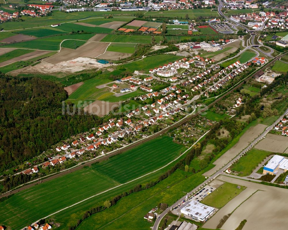 Luftbild Ansbach - Siedlungsgebiet Am Bocksberg in Ansbach im Bundesland Bayern, Deutschland