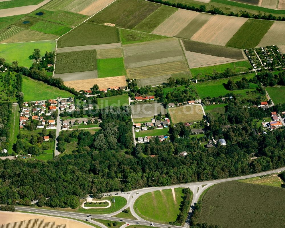Straubing aus der Vogelperspektive: Siedlungsgebiet am Bärenweg in Straubing im Bundesland Bayern, Deutschland