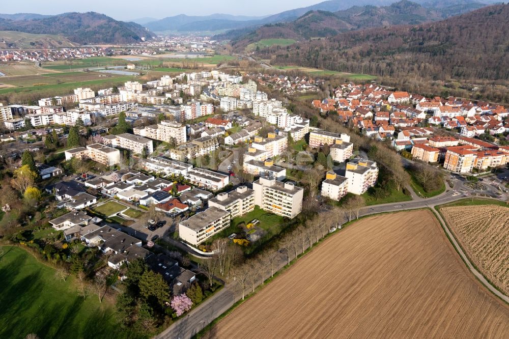 Denzlingen von oben - Siedlungsgebiet in Denzlingen im Bundesland Baden-Württemberg, Deutschland