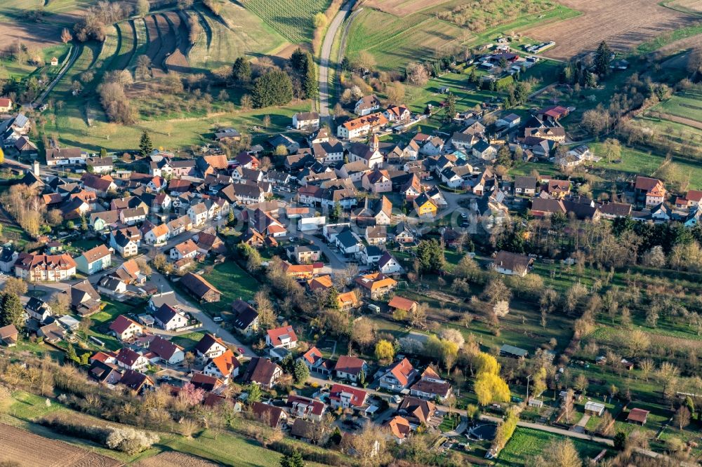 Luftbild Ettenheimmünster - Siedlungsgebiet in Ettenheimweiler im Bundesland Baden-Württemberg, Deutschland