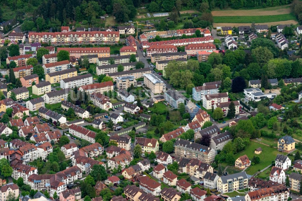 Luftaufnahme Lahr/Schwarzwald - Siedlungsgebiet Friedensheim in Lahr/Schwarzwald im Bundesland Baden-Württemberg, Deutschland
