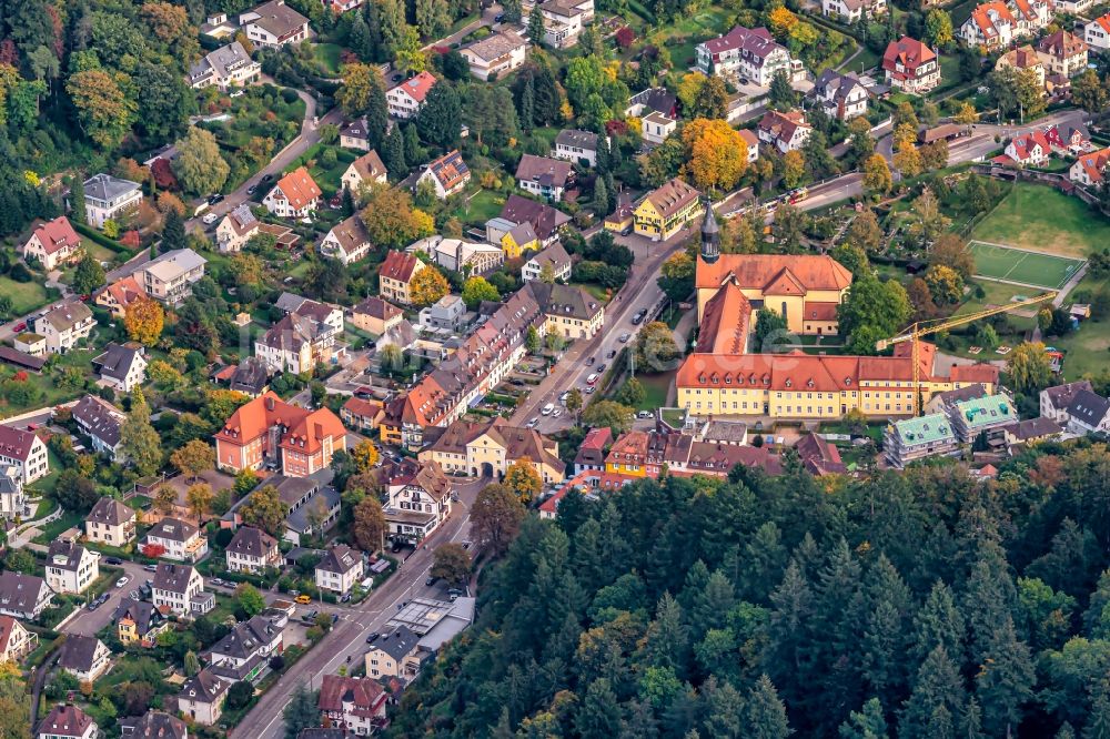 Freiburg im Breisgau aus der Vogelperspektive: Siedlungsgebiet Günterstal in Freiburg im Breisgau im Bundesland Baden-Württemberg, Deutschland