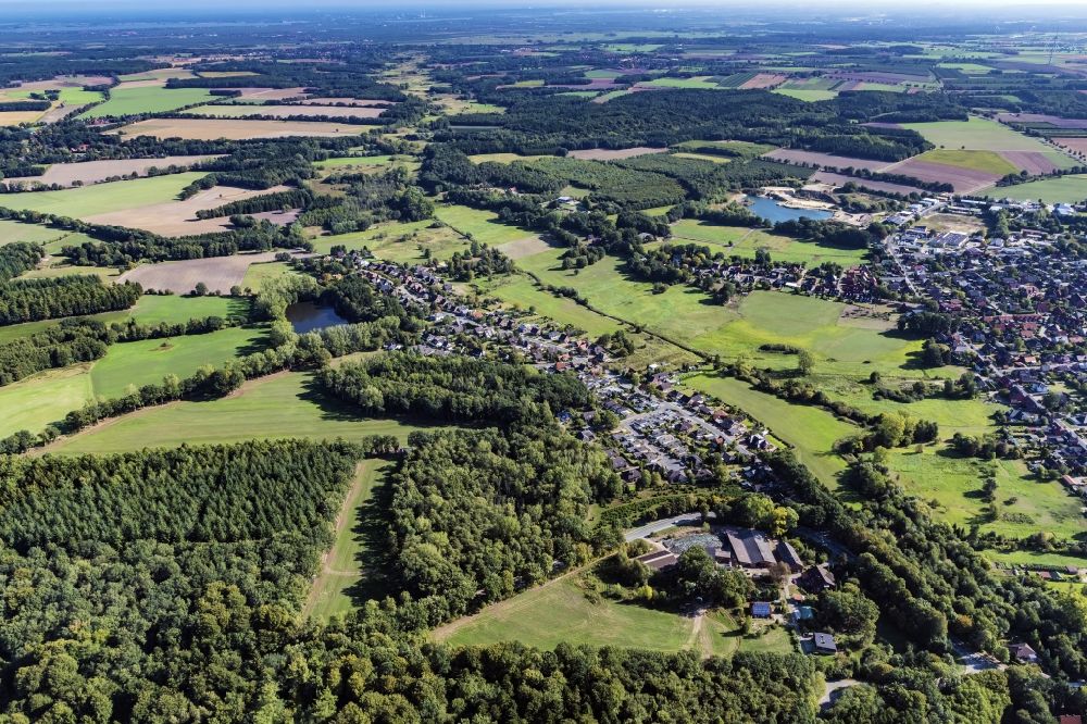 Luftbild Harsefeld - Siedlungsgebiet Mühlenberg in Harsefeld im Bundesland Niedersachsen, Deutschland