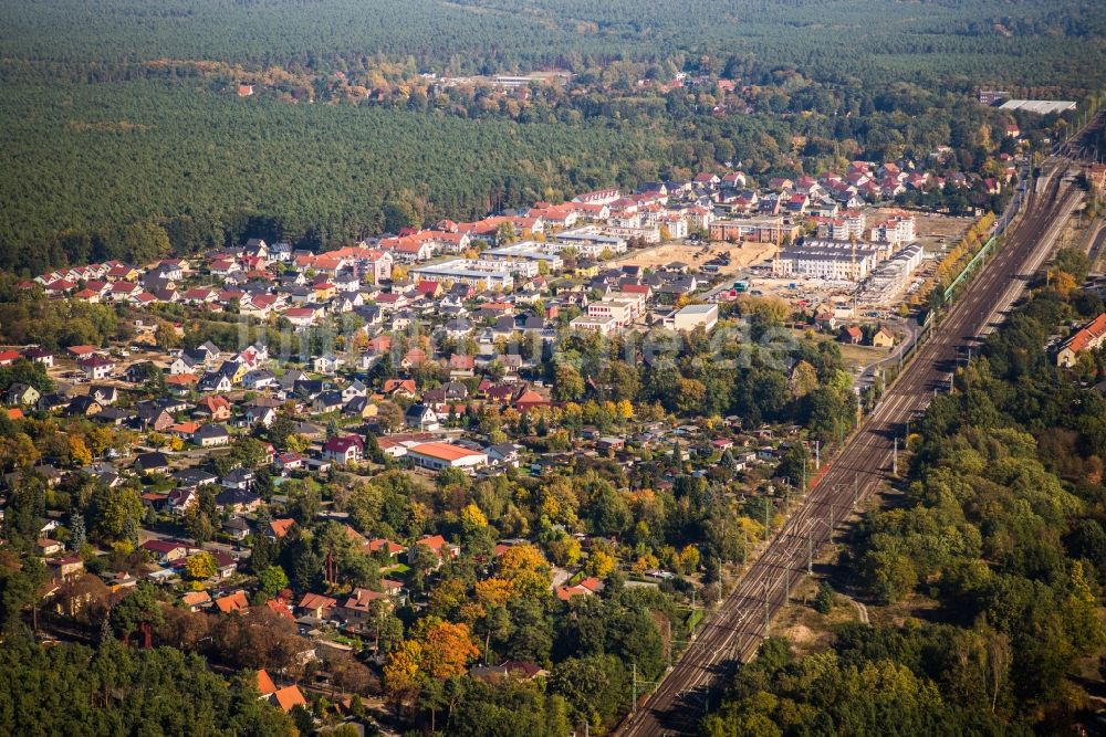 Michendorf aus der Vogelperspektive: Siedlungsgebiet in Michendorf im Bundesland Brandenburg, Deutschland