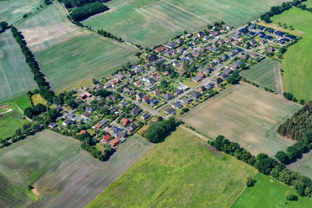 Luftbild Hammah - Siedlungsgebiet in Mittelsdorf im Bundesland Niedersachsen, Deutschland