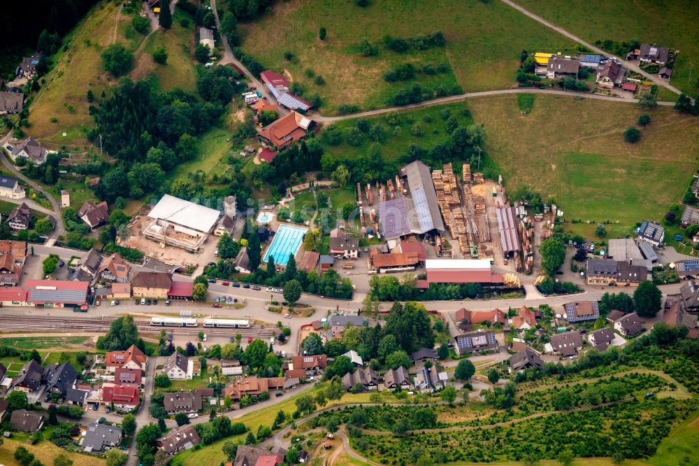 Luftbild Oberharmersbach - Siedlungsgebiet in Oberharmersbach im Bundesland Baden-Württemberg, Deutschland
