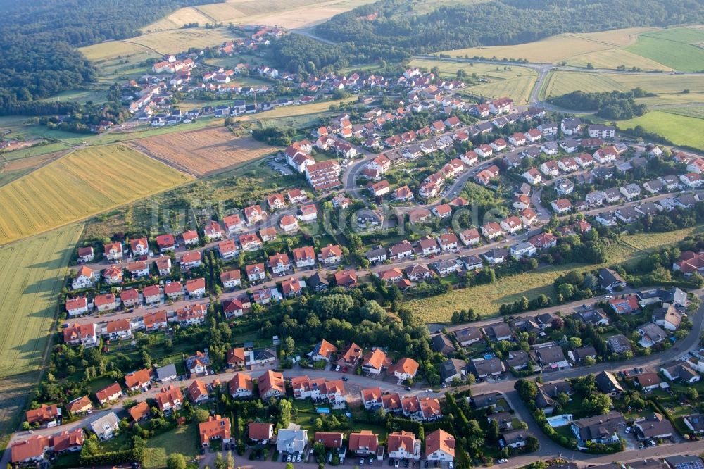 Luftaufnahme Kirchheimbolanden - Siedlungsgebiet im Ortsteil Haide in Kirchheimbolanden im Bundesland Rheinland-Pfalz, Deutschland