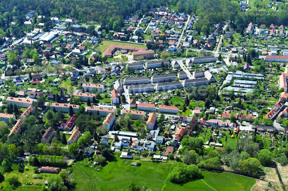 Spremberg aus der Vogelperspektive: Siedlungsgebiet im Ortsteil Trattendorf in Spremberg im Bundesland Brandenburg, Deutschland