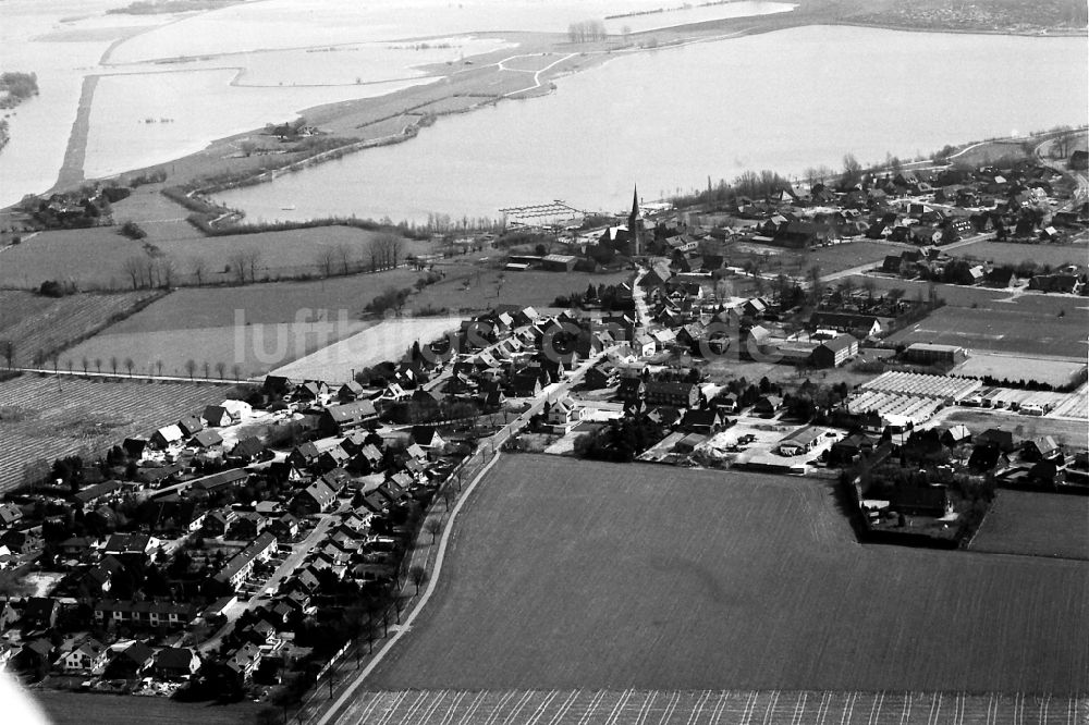 Luftaufnahme Xanten - Siedlungsgebiet im Ortsteil Vynen in Xanten im Bundesland Nordrhein-Westfalen, Deutschland